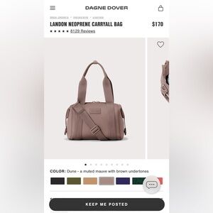 Dagne Dover Landon Carryall Small Dune